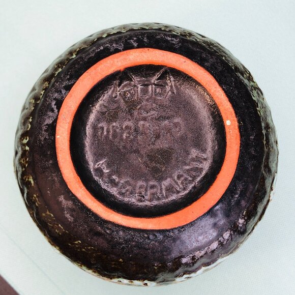 Vintage 60s West Germany Pottery CARSTENS TONNIESHOF Rose Bowl Vase -Redware - Picture 6 of 10